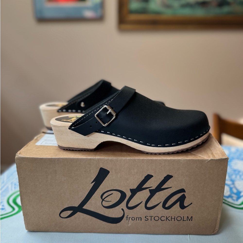 Lotta From Stockholm Black Mules for c_amazinggrace